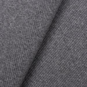 Rib cuff - dark grey melange (30%)